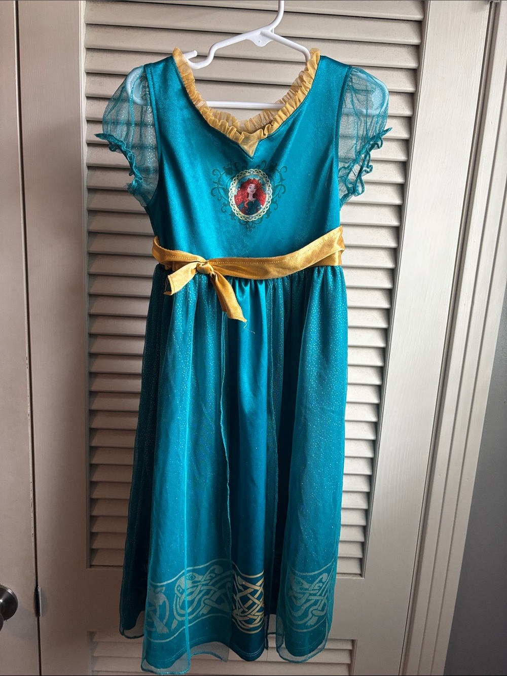 Disney Teal and Gold Princess Merida Brave Fantasy Nightgown